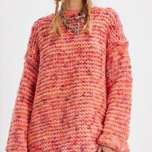 Chunky Knit Pink Sweater